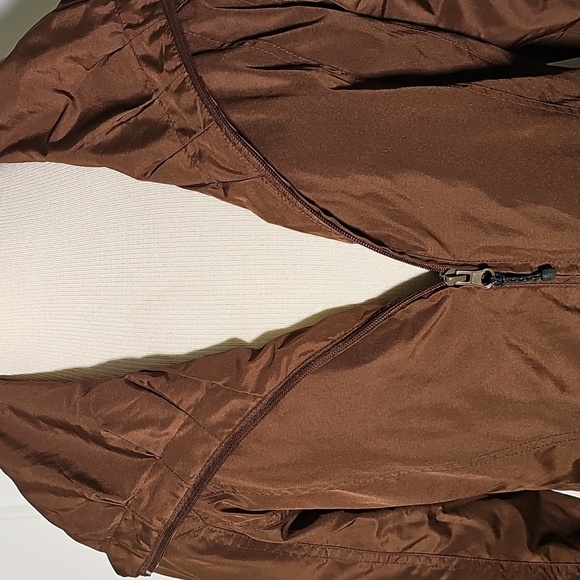 Danskin Now Brown Wind Breaker Womens Jacket W/hood.small 4-6 - Picture 3 of 14